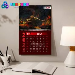 Judas Priest Band New Year 2025 Wall Hanging Calendar