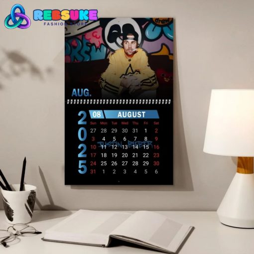 Justin Bieber New Year 2025 Wall Hanging Calendar