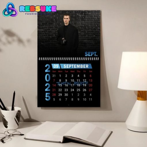 Justin Bieber New Year 2025 Wall Hanging Calendar