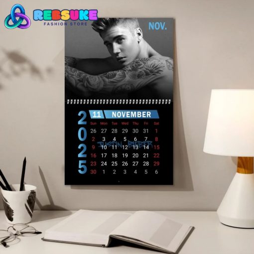 Justin Bieber New Year 2025 Wall Hanging Calendar