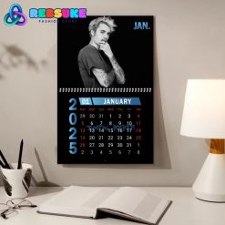 Justin Bieber New Year 2025 Wall Hanging Calendar