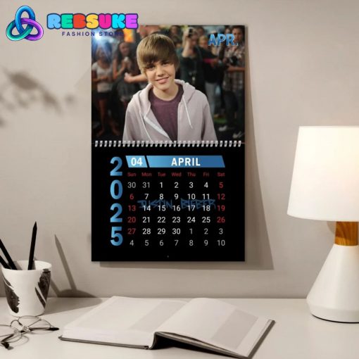 Justin Bieber New Year 2025 Wall Hanging Calendar