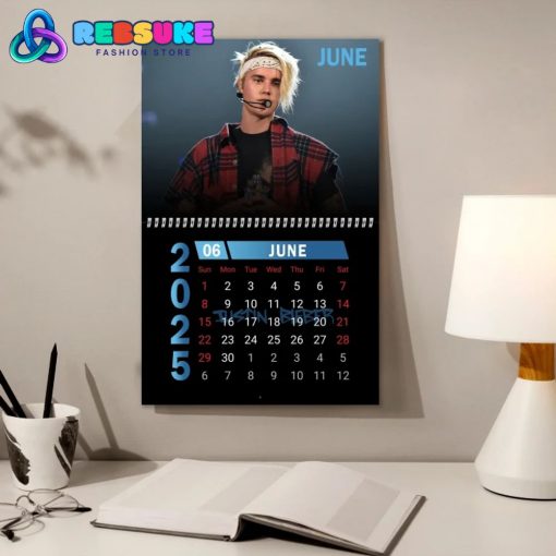 Justin Bieber New Year 2025 Wall Hanging Calendar