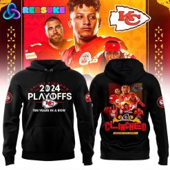 Kansas City Chiefs 2024 NFL Playoffs AFC West Clinched Hoodie