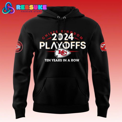 Kansas City Chiefs 2024 NFL Playoffs AFC West “Clinched” Hoodie