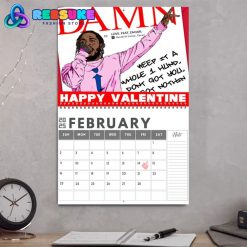 Kendrick Lamar 2025 Wall Hanging Calendar Gift For Fans