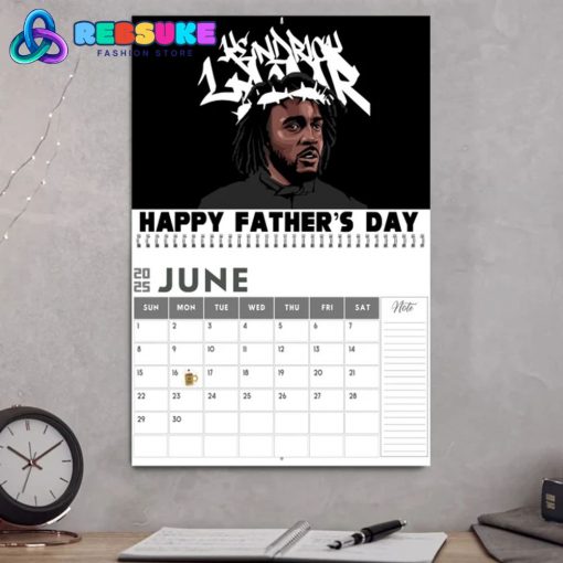 Kendrick Lamar 2025 Wall Hanging Calendar Gift For Fans