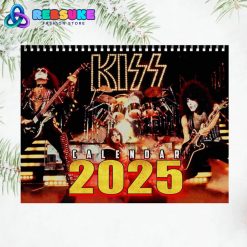 Kiss Band New Year 2025 Wall Hanging Calendar For Fan