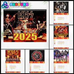 Kiss Band New Year 2025 Wall Hanging Calendar For Fan