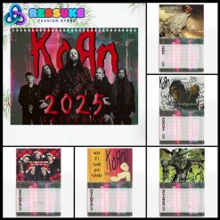 Korn Band New Year 2025 Wall Hanging Calendar For Fan