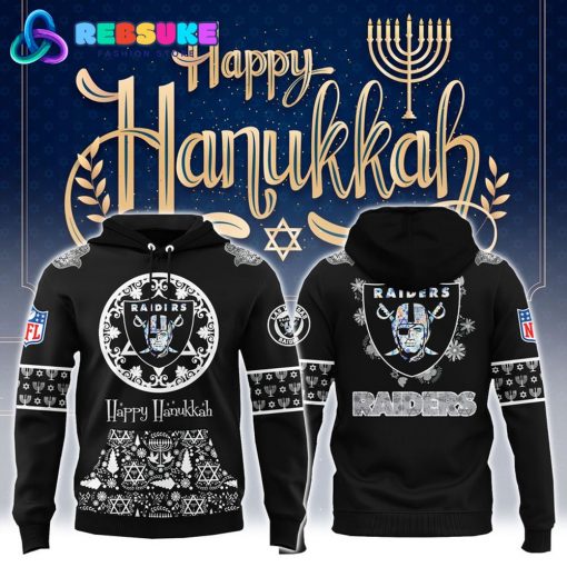 Las Vegas Raiders NFL Hanukkah Holiday Hoodie