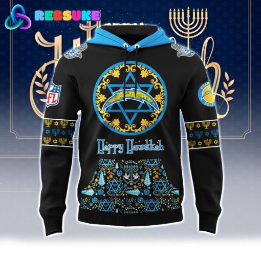 Los Angeles Chargers NFL Hanukkah Holiday Hoodie