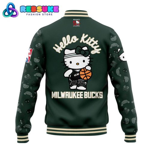 Milwaukee Bucks x Hello Kitty Night 2024 Baseball Jacket