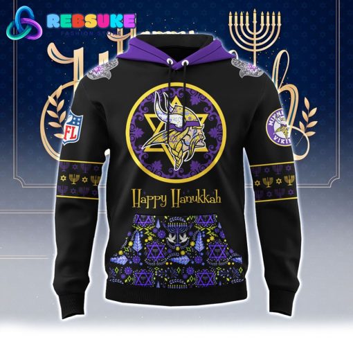 Minnesota Vikings NFL Hanukkah Holiday Hoodie