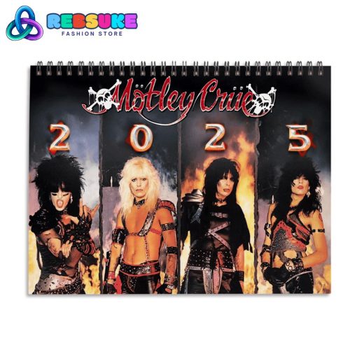 Mötley Crüe New Year 2025 Wall Hanging Calendar