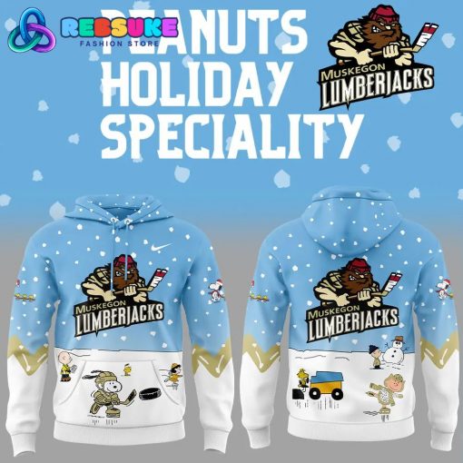 Muskegon Lumberjacks Peanuts and Snoopy Hoodie Set