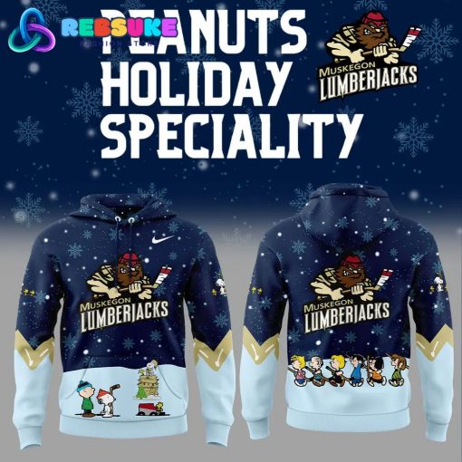 Muskegon Lumberjacks Peanuts and Snoopy Night Hoodie Set