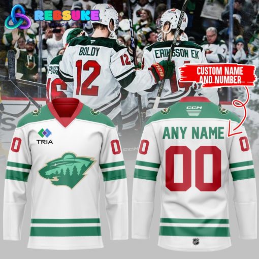 Minnesota Wild Hockey Jersey 2024 Custom Name And Number