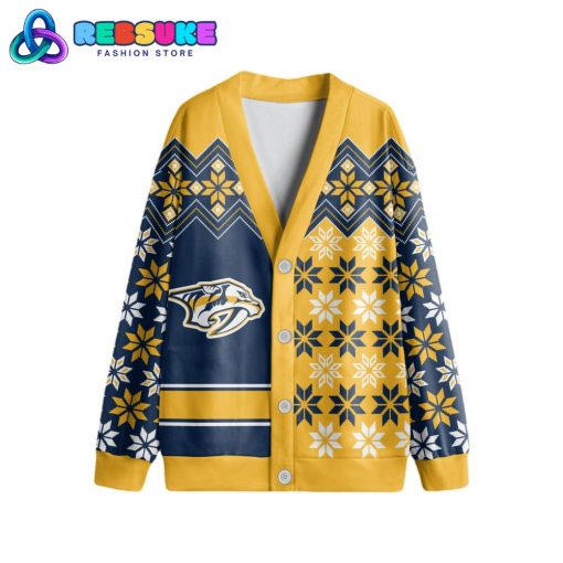 Nashville Predators NHL Special Ugly Christmas Cardigan