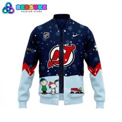 New Jersey Devils Peanuts and Snoopy Night Baseball Jacket