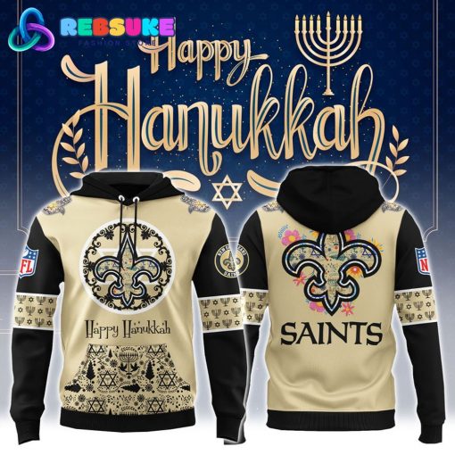 New Orleans Saints NFL Hanukkah Holiday Hoodie