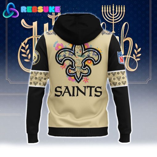 New Orleans Saints NFL Hanukkah Holiday Hoodie