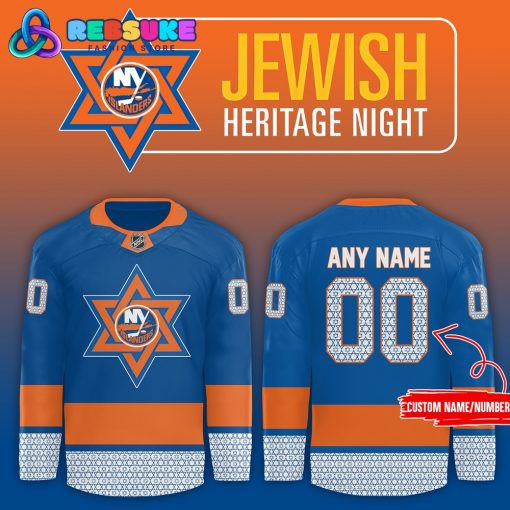 New York Islanders x 2024 NHL Jewish Heritage Night Hockey Jersey