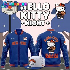 New York Knicks x Hello Kitty Night 2024 Baseball Jacket