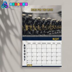 Notre Dame Football New Year 2025 Wall Hanging Calendar