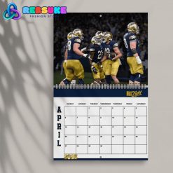 Notre Dame Football New Year 2025 Wall Hanging Calendar