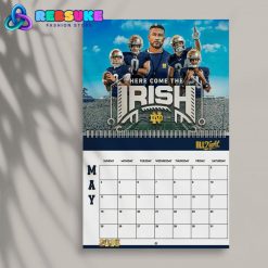 Notre Dame Football New Year 2025 Wall Hanging Calendar