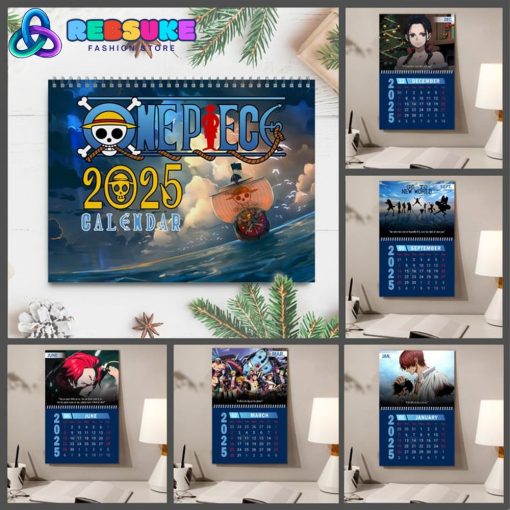 One Piece New Year 2025 Wall Hanging Calendar