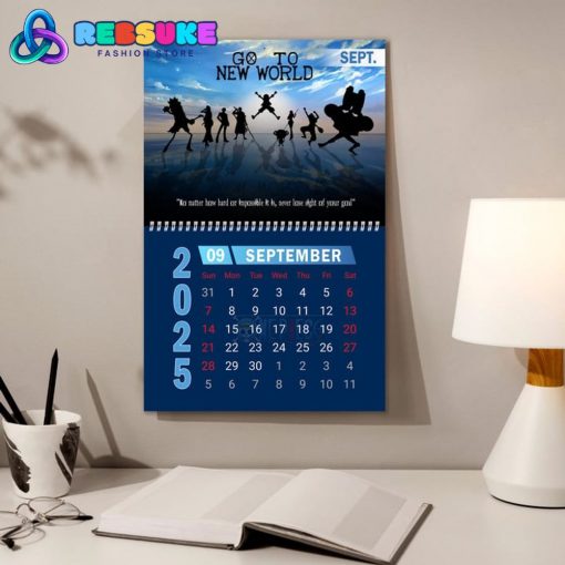 One Piece New Year 2025 Wall Hanging Calendar