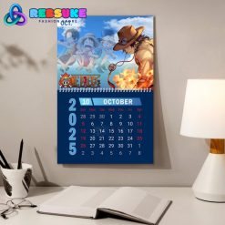 One Piece New Year 2025 Wall Hanging Calendar