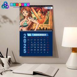 One Piece New Year 2025 Wall Hanging Calendar