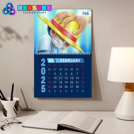 One Piece New Year 2025 Wall Hanging Calendar