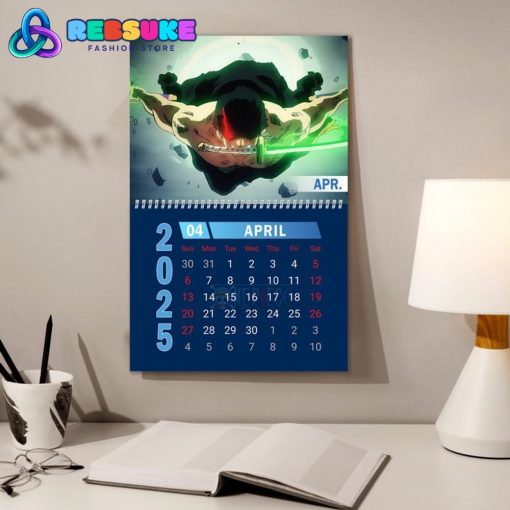 One Piece New Year 2025 Wall Hanging Calendar