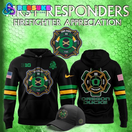 Oregon Ducks x 2024 Firefighter Appreciation Night Hoodie Set