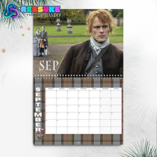 Outlander TV Series New Year 2025 Wall Hanging Calendar