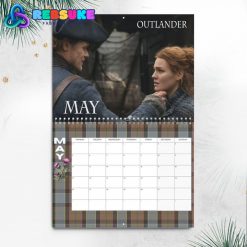 Outlander TV Series New Year 2025 Wall Hanging Calendar