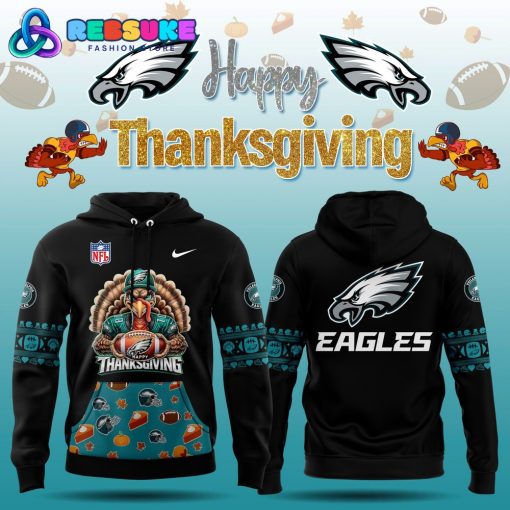 Philadelphia Eagles 2024 Happy Thanksgiving Hoodie