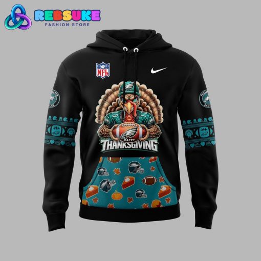 Philadelphia Eagles 2024 Happy Thanksgiving Hoodie