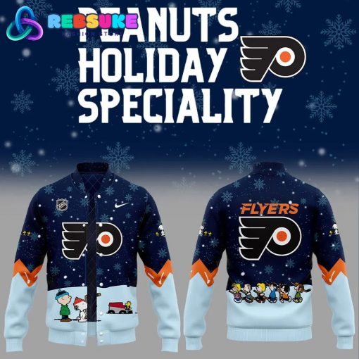 Philadelphia Flyers Peanuts and Snoopy Night Baseball Jacket