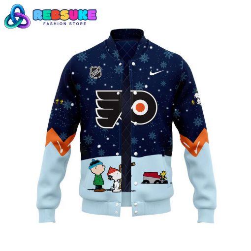 Philadelphia Flyers Peanuts and Snoopy Night Baseball Jacket