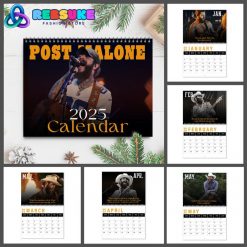 Post Malone Singer New Year 2025 Wall Hanging Calendar For Fan