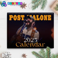 Post Malone Singer New Year 2025 Wall Hanging Calendar For Fan