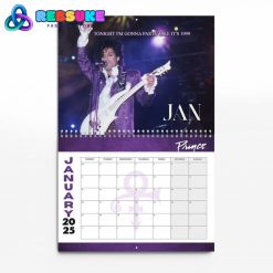 Prince American Singer New Year 2025 Wall Hanging Calendar For Fan