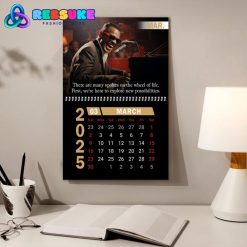 Ray Charles New Year 2025 Wall Hanging Calendar