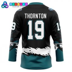 San Jose Sharks x Joe Thornton 19 Retirement Hockey Jersey