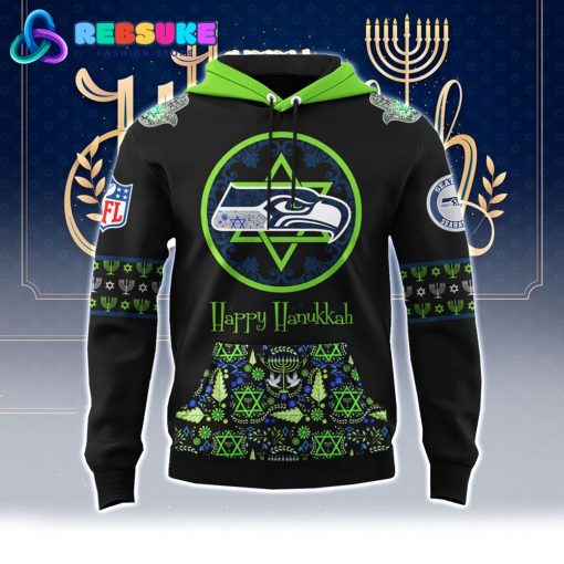 Seattle Seahawks NFL Hanukkah Holiday Hoodie